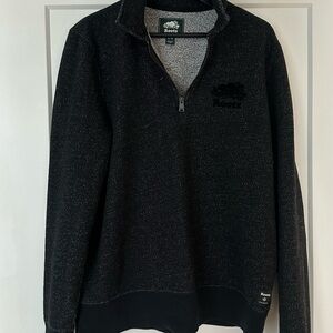 Roots Charcoal Zip-Up Men's Sweater